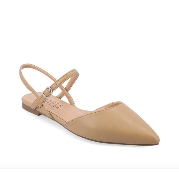 Journee Collection Shoes - Journee Collection Martine Slingback Flats Warm Shades Size 10NW